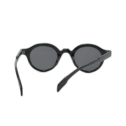 LULU & SKY Women Black Lens & Black Round Sunglasses with image 5