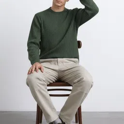 METTLE Men Ribbed Pullover image 4