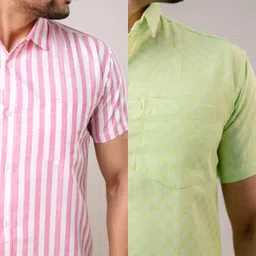 auzaai collection Men Regular Fit Printed Spread Collar Casual Shirt image 3