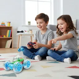 wonder 360° Spin & Gear Stunt RC Racer–LED Light-Up Remote-Control Car with Music image 5