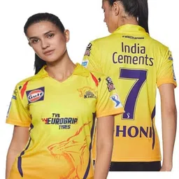 yclothy Women Printed, Typography Polo Neck Polyester Yellow T-Shirt-picture-18