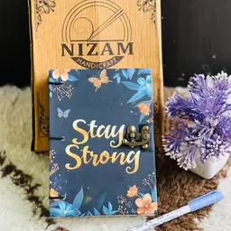 nizam handiicraft Beautifully designed diary Notebook With Lock Clasp A5 Diary Unruled A5 Diary 100 200 Pages image 1