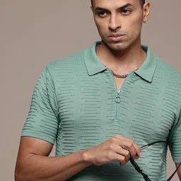 Roadster Men Polo Collar Pure Cotton T-shirt-picture-16
