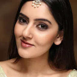 Rubans Off-White 24K Gold-Plated Kundan Studded & Beaded Handcrafted Maang Tikka image 1