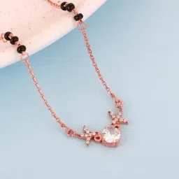 GIVA 92.5 Sterling Silver Dear Love Mangalsutra for Women-image-63