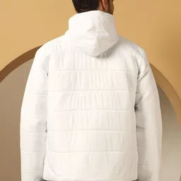 Metronaut Stand Collar Sleeveless Faux Fur Trim Crop Padded Jacket image 2