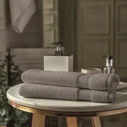 DDECOR Live beautiful Grey Cotton 650 GSM Hand Towels - Set of 2-picture-16