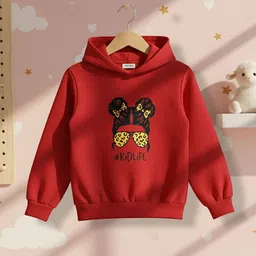 Cutiekins Girls Printed Hooded Neck Long Sleeve Sweatshirt-image-27