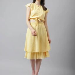 Latin Quarters Yellow Top With Skirt-picture-43