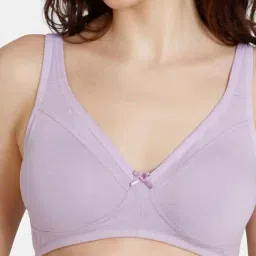 Zivame Purple Full Coverage Non-Padded Full Coverage Bra image 4