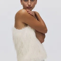 H&M Fringed Tops Crop Top image 5