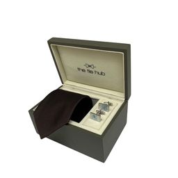 The Tie Hub Men Accessory Gift Set of Tie, Cufflinks, Pocket Square-picture-48