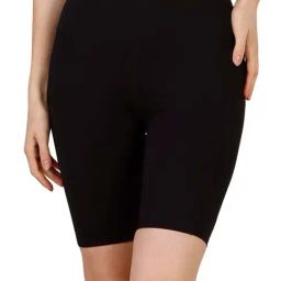 Soie Black High Rise Sports Shorts-picture-9