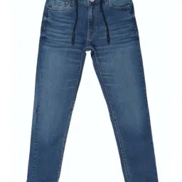 Peter England Boys Blue Cotton Regular Fit Jeans-image-11