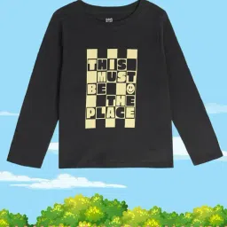 MINIKLUB Kids Grey Printed Full Sleeves T-Shirt-picture-16