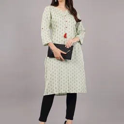 Avaasa Buy Shruthi Floral Printed Straight Kurta image 2