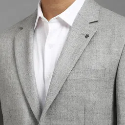 Louis Philippe Notched Lapel Single Breasted Woollen Formal Blazer image 5