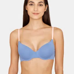 Zivame Blue Medium Coverage Padded T-Shirt Bra-picture-36