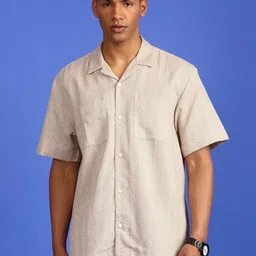 LSD Self Design Relaxed Fit Casual Shirt-picture-40
