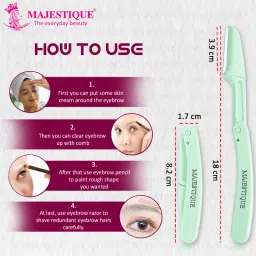 Majestique Foldable & Reusable Facial Hair Razor for Women image 2