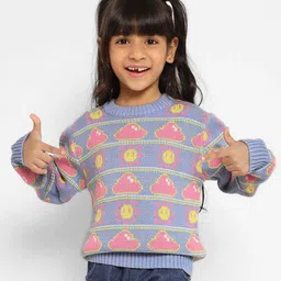 Somersault Cotton Full Sleeves Sun Designed Sweater - Multi Colour-picture-12