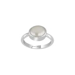 GenZcomplex Silver-Plated Brass Pearls Finger Ring-picture-12