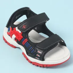 Cute Walk by Babyhug Velcro Closure Sandals with 3D Applique -Black image 3