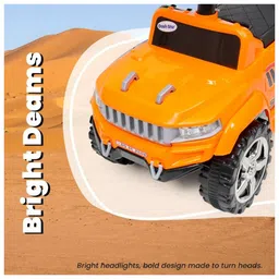 Joyride JEEP Rider 4x4 Ride on for Kids with Music & Horn Steering with Backrest Non Battery Operated Ride On Big Wheels for Kids 1 to 4 Years image 3