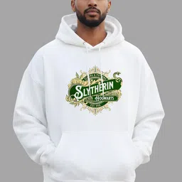TheBTclub Unisex Slytherin Printed Oversized Hooded Sweatshirt image 3