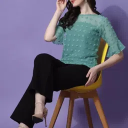 RC NEOEN Bell Sleeve Ruffles Cotton Top image 4