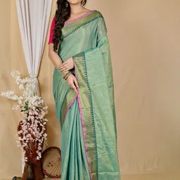 DipDiya Woven Design Cotton Taant Saree-picture-33