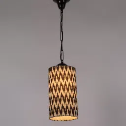 Tucasa TC-153 25 Inch Chevron Print Hanging Lights with Metal Base image 4