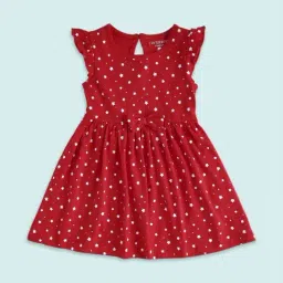 Pantaloons Baby Red Cotton Printed Dress-picture-41
