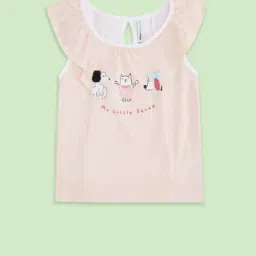Pantaloons Baby Kids Pink Cotton Printed Top-picture-16