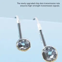 Lenyes Type-C Wired Earbuds with inbuilt MIC Black for iPhone image 3