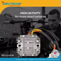 Deutsche Regulator for Yamaha FZ Version 3 150, 250 4 Pin Black Coupler BS-III, BS-IV (2017 To 2020 Model), DEUS-0793F image 3