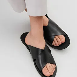 MICHEAL FERAAS Men Solid Leather Comfort Sandals-picture-34