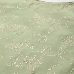 Biba Women Green Ethnic Motifs Embroidered Kurta with Trousers & With Dupatta image 2