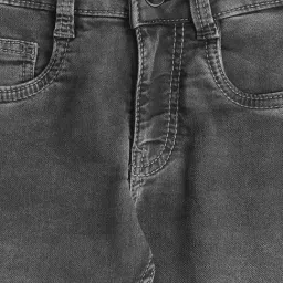 Pantaloons Junior Grey Tapered Fit Jeans image 3