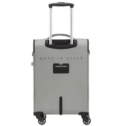 CARPISA 4 Wheel Grey Small Soft Cabin Trolley - 33 cm image 4