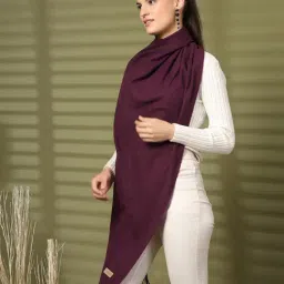 Mafadeny Purple Regular Fit Stole image 4