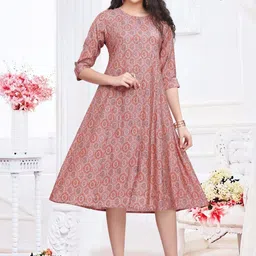 GREAT OUTFITS Geometric Printed Modal Kurti-image-54