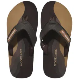 Woodland Men's Brown Flip Flops-image-89