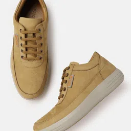 Woodland Men Round-Toe Leather Derbys-picture-36