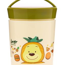 fab n funky Bear Happy Every Day Soup Cup with Spoon Green - 550 ml-picture-39