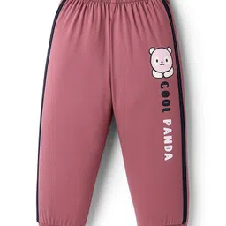 Tango Single Jersey Knit Full Length Lounge Pant With Text Print - Rose Gold-picture-13