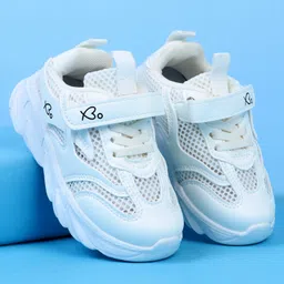 Babyoye Velcro Closure Solid Sneaker Shoes - White-picture-22