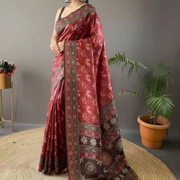 Tasarika Ethnic Motifs Printed Banarasi Saree-picture-18