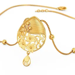 Joyalukkas Delicate Blossomy Gold Necklace - 8.78 gms-picture-16