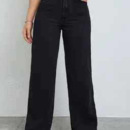 NUCOUTHS Women Comfort Wide Leg Stretchable Jeans-picture-13